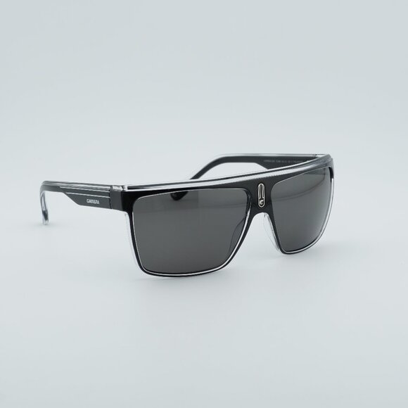 CARRERA 22/N 07C5 M9 Sunglasses Black Shield Frame Polarized Grey Lenses